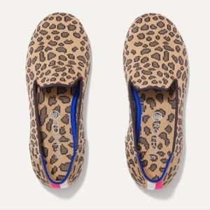 LAST CALL! PRICE FIRM! Rothy's Girls Loafer Leopard Knit Flats Slip On Shoes